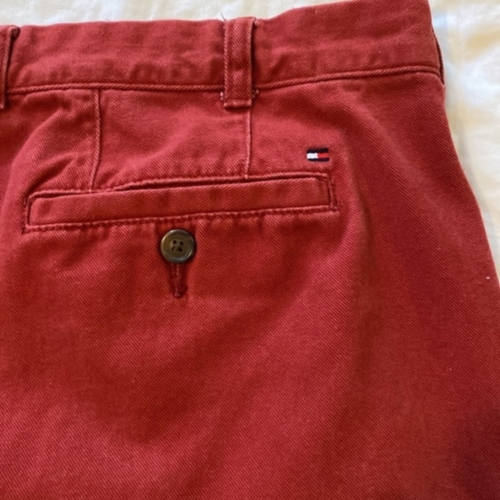 3/$20 Tommy Hilfiger Men's Burgundy Chinos - Picture 4 of 4